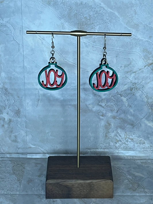 Joy words inside Ornament